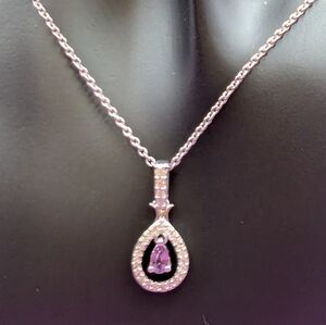 Madagascar Purple Sapphire Pendant Necklace